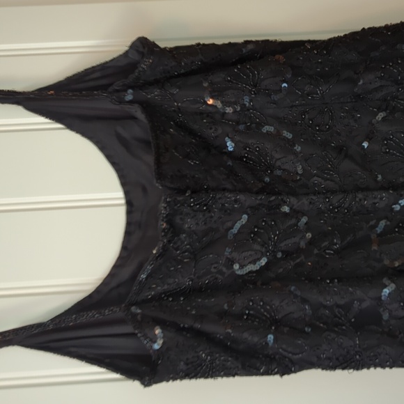 Vintage Stenay Sequined "Little Black Dress" with Cardigan - Picture 7 of 16
